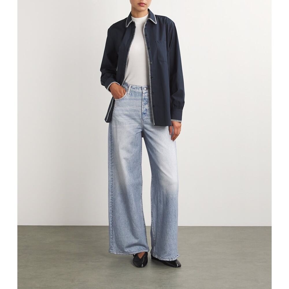 Rag & Bone Miramar Sofie Cropped Wide Leg Jeans